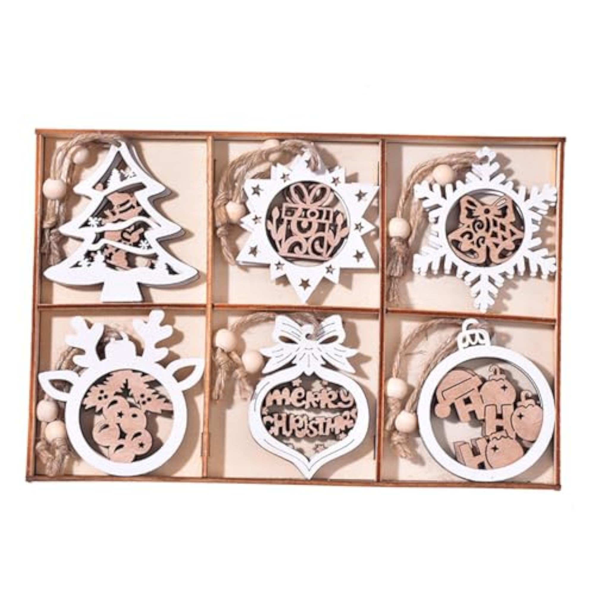 12Pcs Christmas Tree Hanging Ornament for Holiday Decor